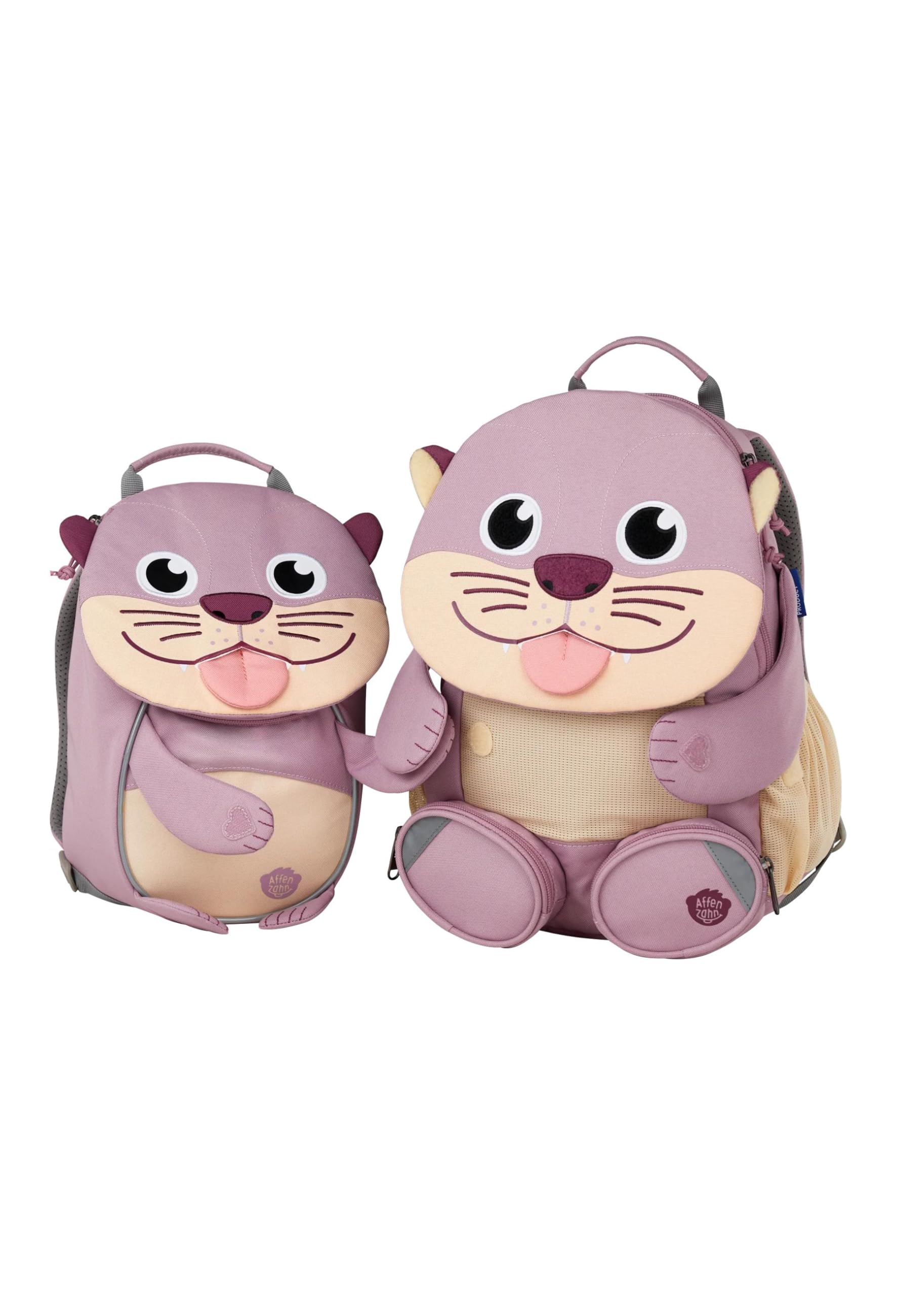 Affenzahn Großer Freund Kindergartenrucksack für 3-5 Jährige Kita Verspielt Funktional 8L Volumen Otter - Braun - Image 3