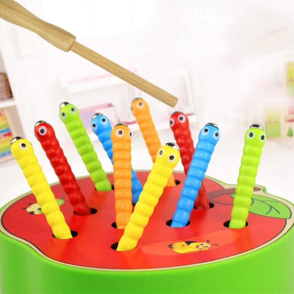 Afufu Kinderspielzeug ab 1 2 3 4 5 Jahren, Holz Montessori Spielzeug für Babys, Holzspielzeug Fangen Insekten Spiel Frühe Lernspielzeug Pädagogisches Geschenk für Kinder Kleinkind Jungen Mädchen - Image 4