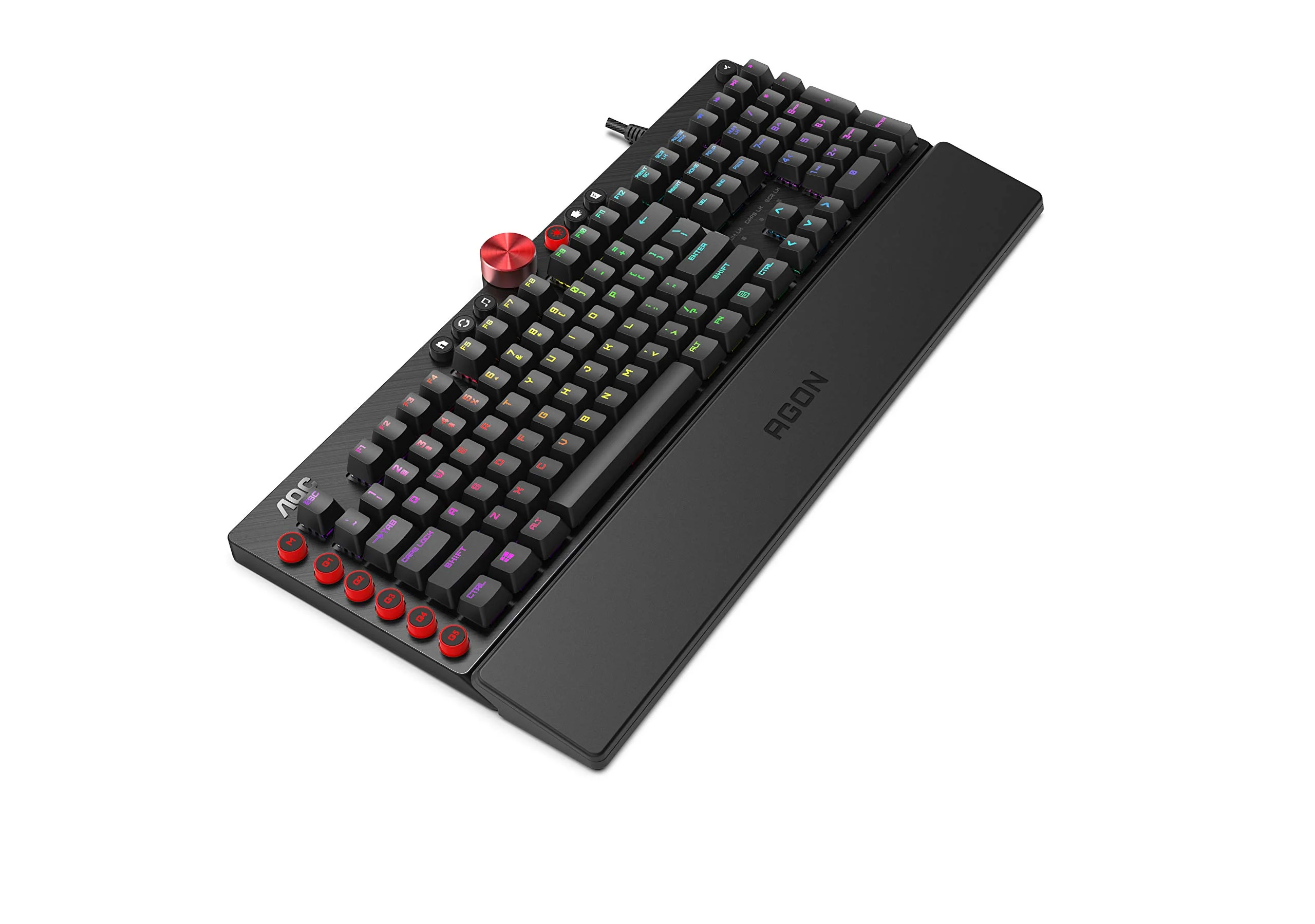AGON AKG700 Gaming Tastatur - Französisches Layout - Cherry MX Red Switches - Anti-Ghosting - AOC G-Tools-Software - N-Key-Rollover - Image 2