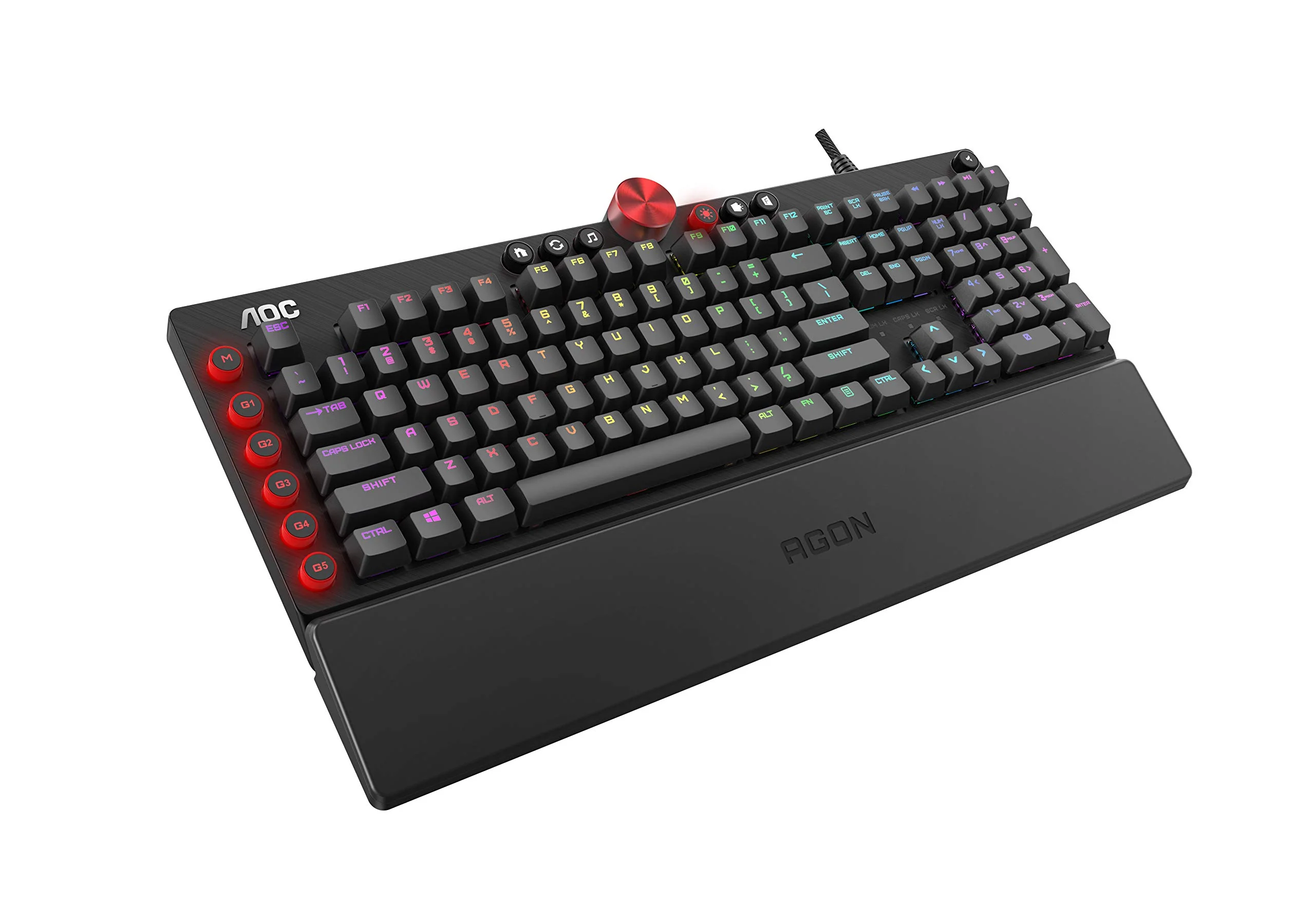 AGON AKG700 Gaming Tastatur - Französisches Layout - Cherry MX Red Switches - Anti-Ghosting - AOC G-Tools-Software - N-Key-Rollover - Image 5