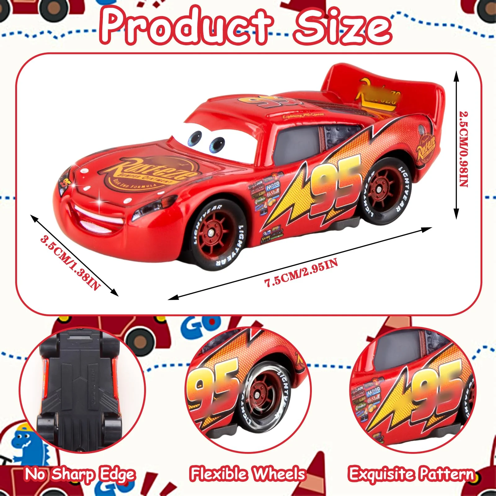 Ainvliya Cars Spielzeugauto Model, Metall Mini Modellauto Auto Car Toys Die Cast Spielzeugaut Spielfahrzeuge Kleine Fahrzeuge Autos Geburtstag Geschenk Spielzeug für Jungen Kinder Kindertage - Image 4
