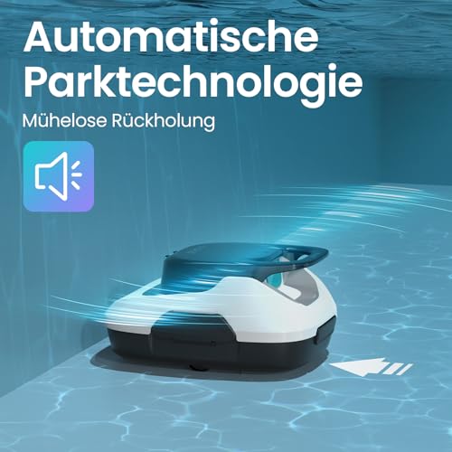 AIPER Scuba SE Poolroboter Akku, Kabelloser Poolsauger mit 90 Min. Laufzeit, Automatisches Parken, Kompakter Poolreiniger Ideal für Aufstellpools & Flachböden - Image 3