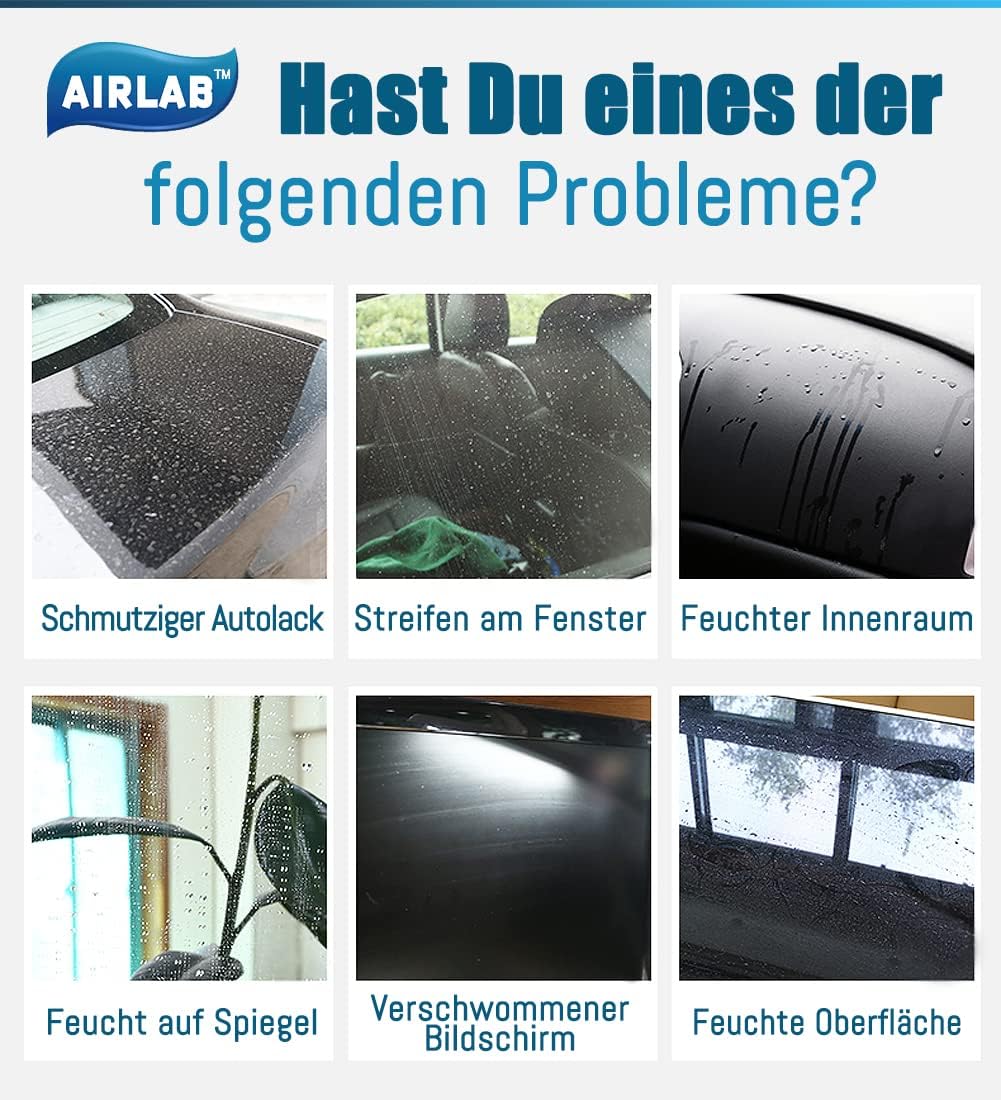 Airlab 8X Mikrofasertücher Putztücher, Nano Streifenfrei Fenstertuch Geschirrtücher, Fishscale Reinigungstücher für Auto, Fenster, Brille, Küche, Glas, Spiegel, Wasserhahn und Bad, 40x30 cm - Image 7