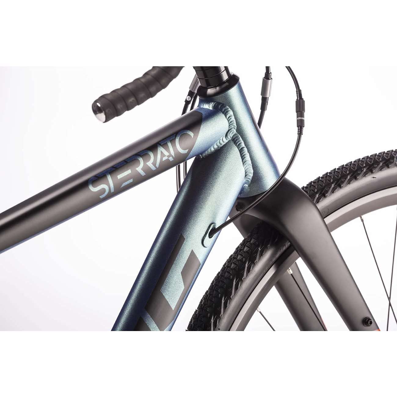 Airtracks 28 Zoll Herren Gravel Bike STERRATO 5.0 Fahrrad mit 2 x 9 Gang Shimano SORA RD-R3000-18 Gang- UD Carbon Gabel - UD Carbon Gabel - 55cm (Körpergröße 175-188cm) - Image 2