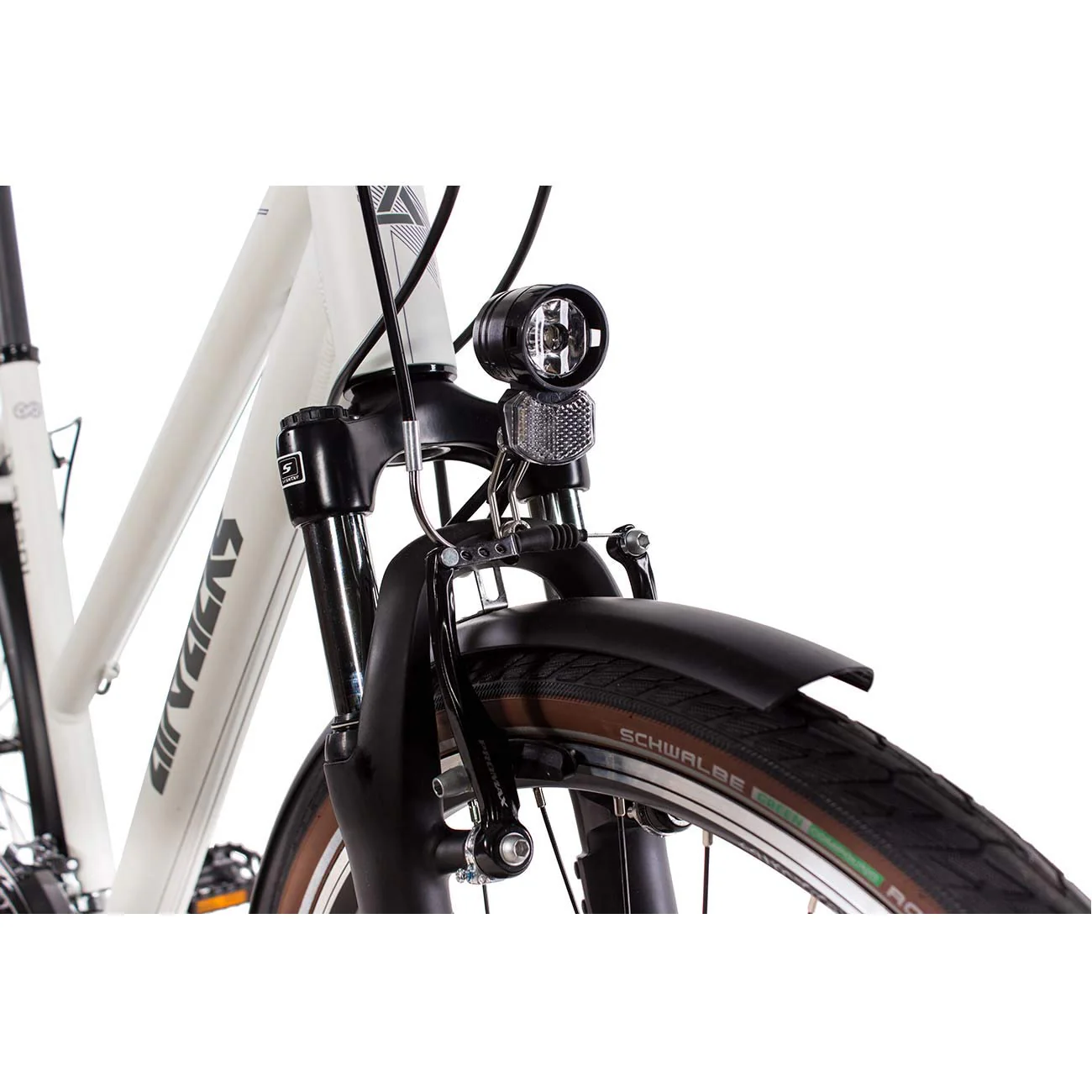 Airtracks Damen Trekking Fahrrad 28 Zoll Trekkingbike TR.2820L City Bike Trekkingrad Shimano ACERA RD-T3000 24 Gang Kettenschaltung Nabendynamo Weiß Matt Damen 48cm Körpergröße 155-170cm - Image 17