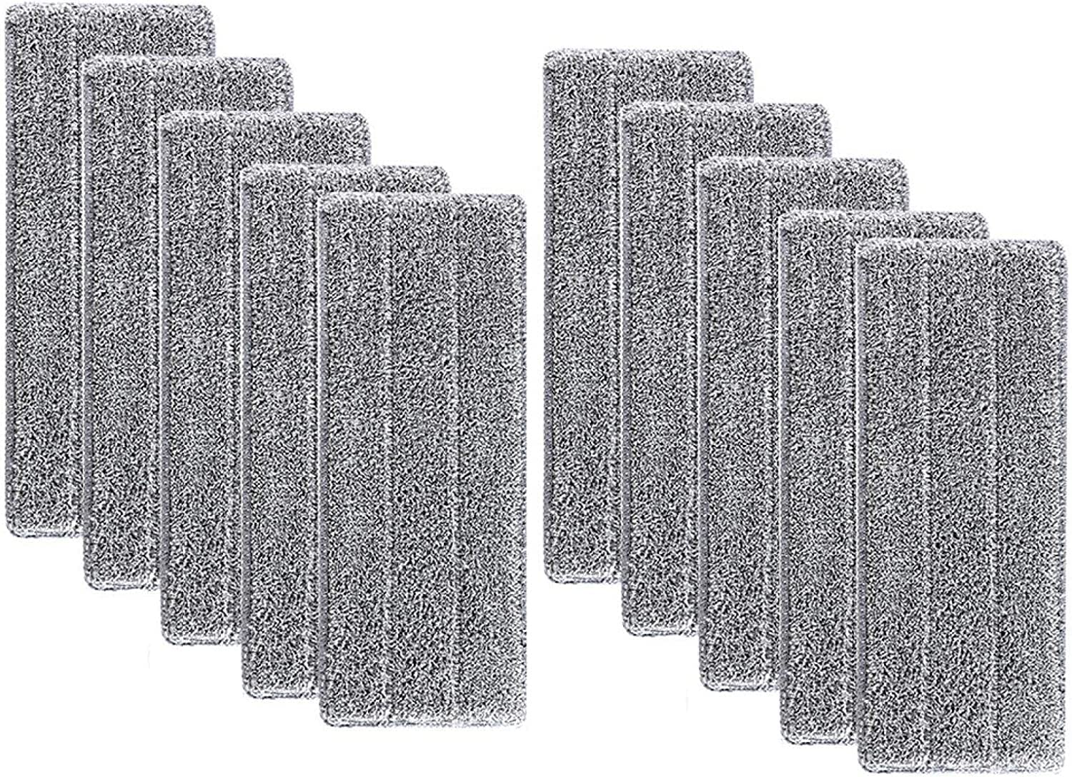 Aisoway Mop Eimer System, Eimer + Mopp +10Lappen, Mopp Set Mop Saugstarken Rotationseimer Edelstahl Wischmop Flexiblen Wischmopp Rotations Teleskopstiel Putzset 360°Drehbar Bodenwischer (E:10 Lappen) - Image 9