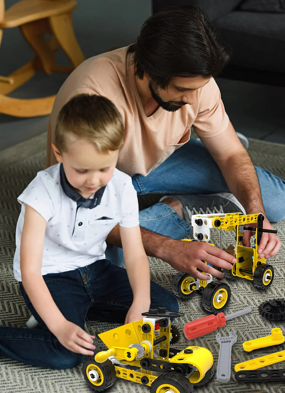 AIVIAI Konstruktionsspielzeug Spielzeug für Kinder ab 5 6 7 8 9 + Jahren, 100 Stück DIY STEM Bausteine Lernspielzeug Set, kreatives pädagogisches Bauspielzeug für Jungen & Mädchen Geschenk - Image 6