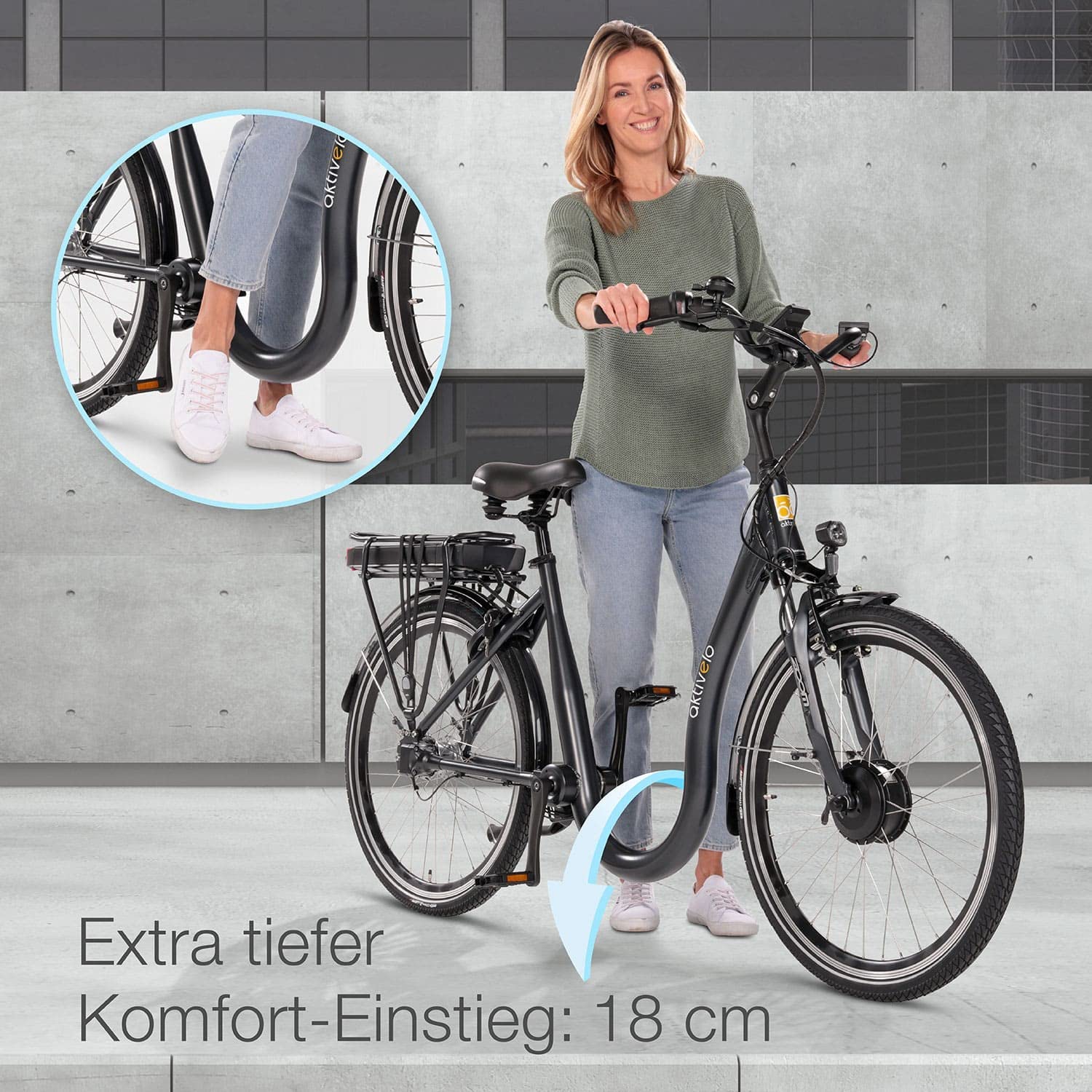 aktivelo Elektrofahrrad, Alu Tiefeinsteiger City E-Bike 26 Zoll, Shimano 7 Gang Nexus Nabenschaltung, Abnehmbar 36V 14,5Ah 522Wh Akku, 25 km/h bis 110 km, für Damen und Herren - Image 8