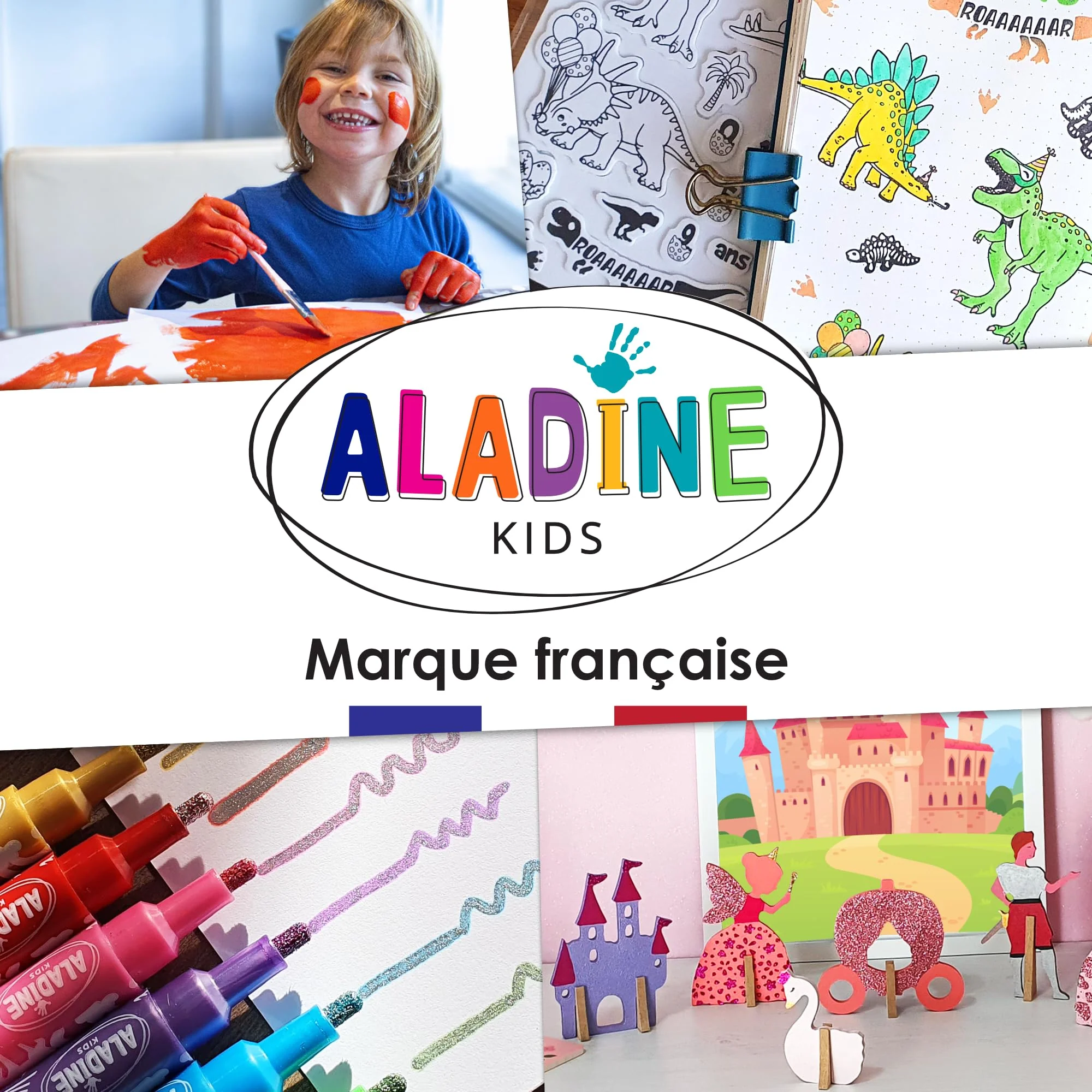 Aladine 3042032-10 Malstifte für die Badewanne, abwaschbare Bademalstifte für Kinder - Image 2