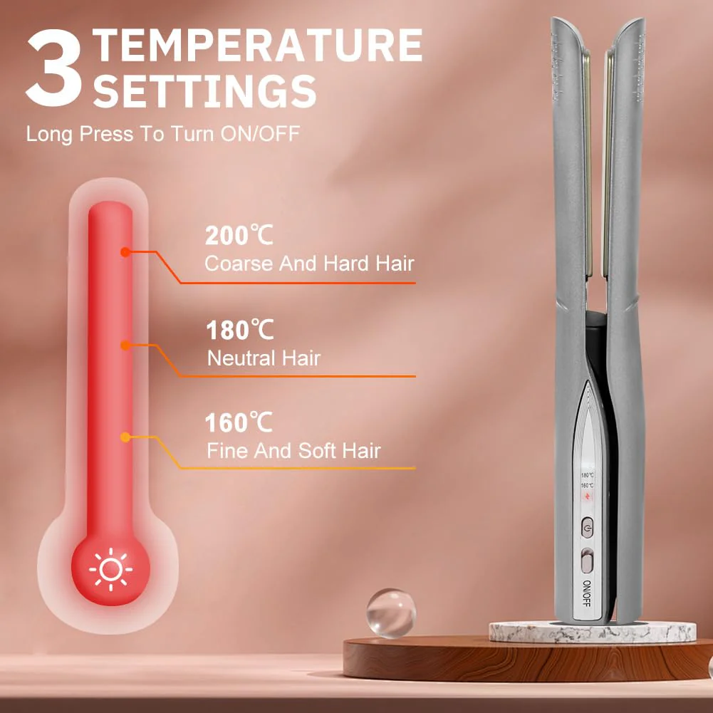 Alaoo Glätteisen Haarglätter,Verbesserte Version Ceramic Straight für Glatte & Glänzende Haare,Haarglätter Glätteisen Professioneller,2 in 1 Glätteisen Ideal Zum Glätten & Stylen von Locken und Wellen - Image 6