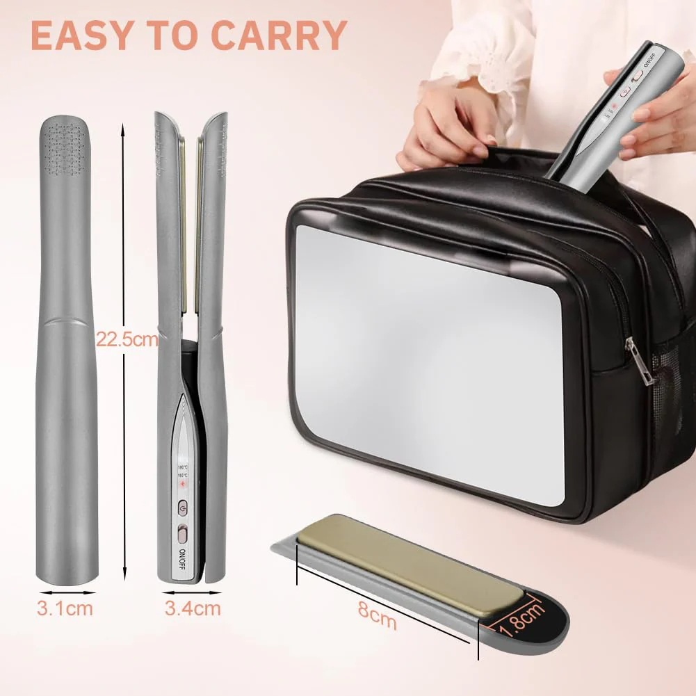 Alaoo Glätteisen Haarglätter,Verbesserte Version Ceramic Straight für Glatte & Glänzende Haare,Haarglätter Glätteisen Professioneller,2 in 1 Glätteisen Ideal Zum Glätten & Stylen von Locken und Wellen - Image 9
