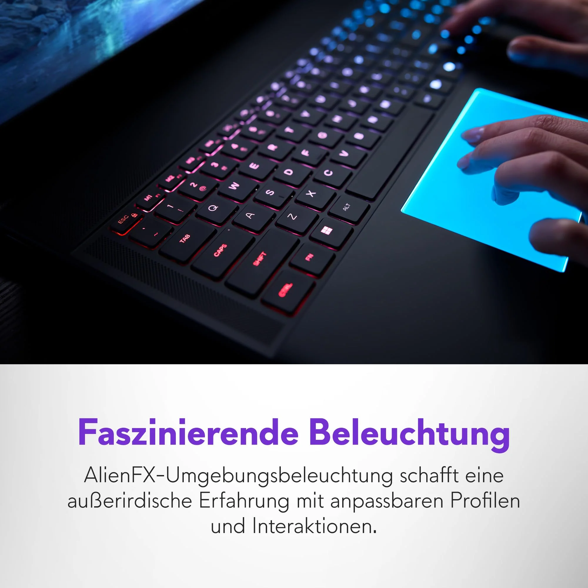 Alienware 18 Area-51 Gaming Laptop 18 Inch QHD+ 300Hz G-Sync, Intel Core Ultra 9 275HX, NVIDIA GeForce RTX 5080, 32GB DDR5 RAM, 2TB SSD, Windows 11 Home, Cryo-tech, AlienFX RGB QWERTZ - Liquid Teal - Image 13