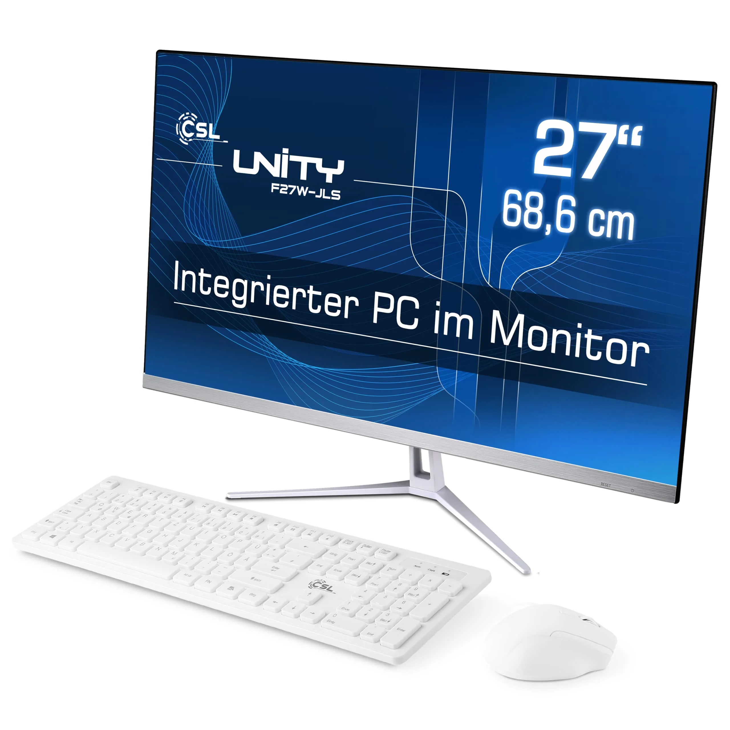 All-in-One-PC CSL Unity F27W-JLS, 68,58 cm (27 Zoll, 1920x1080 Full HD) - Leistungsstarker AIO (Intel Celeron N5100 CPU 4x2800 MHz, 256 GB SSD, 8 GB DDR4-RAM, Windows 11 Home), weiß - Image 6