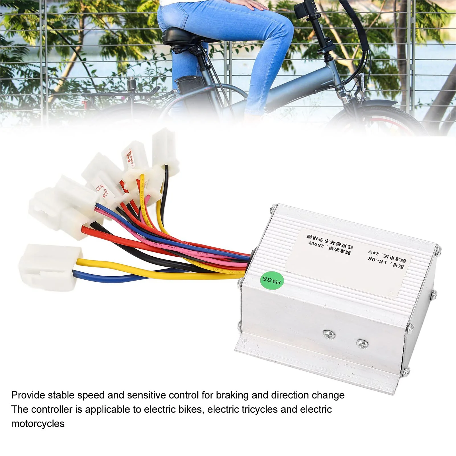 Alomejor 24V 250W Motorsteuerung Gasdrehgriff f¨¹r Elektrofahrrad Scooter Zubeh?r - Image 2