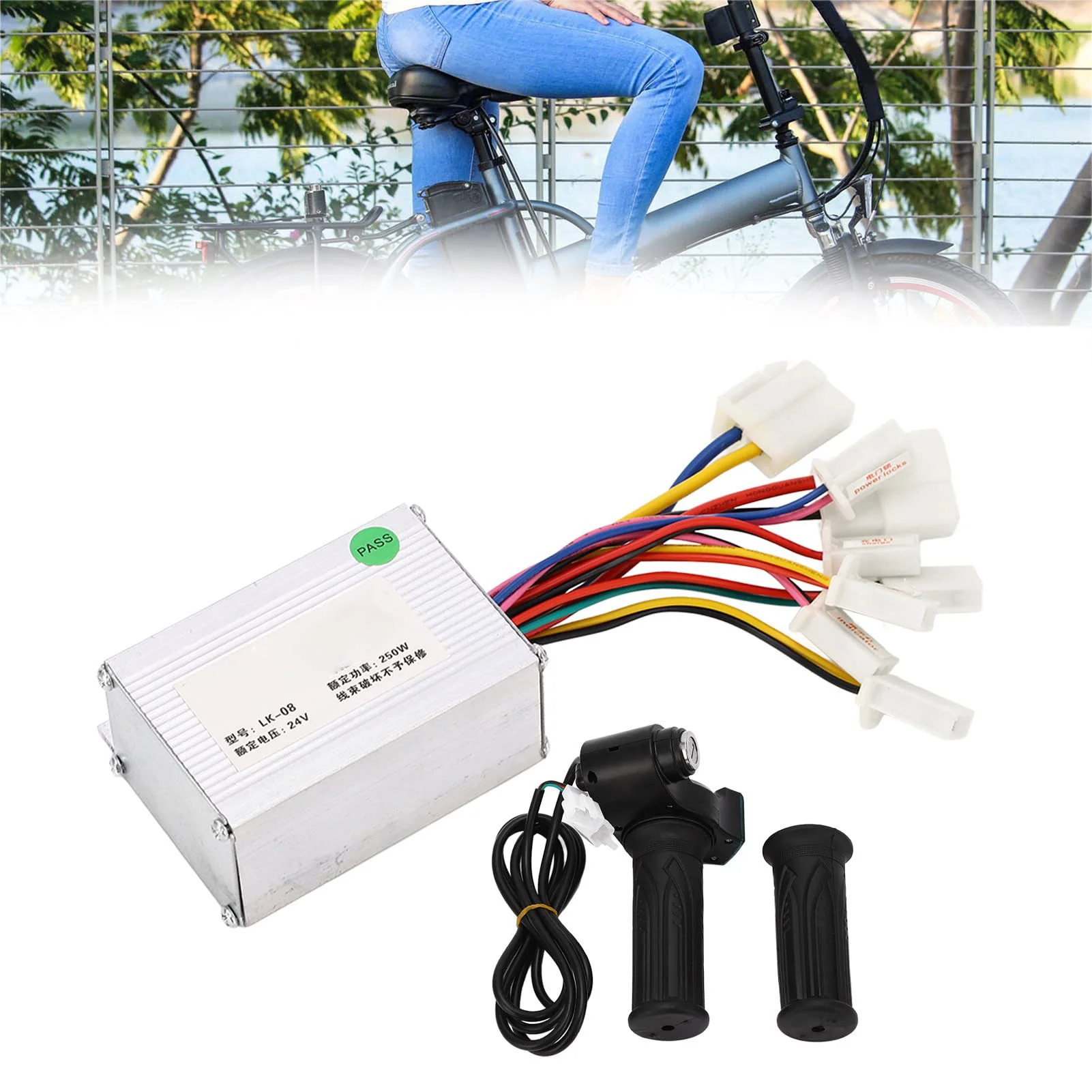 Alomejor 24V 250W Motorsteuerung Gasdrehgriff f¨¹r Elektrofahrrad Scooter Zubeh?r - Image 3