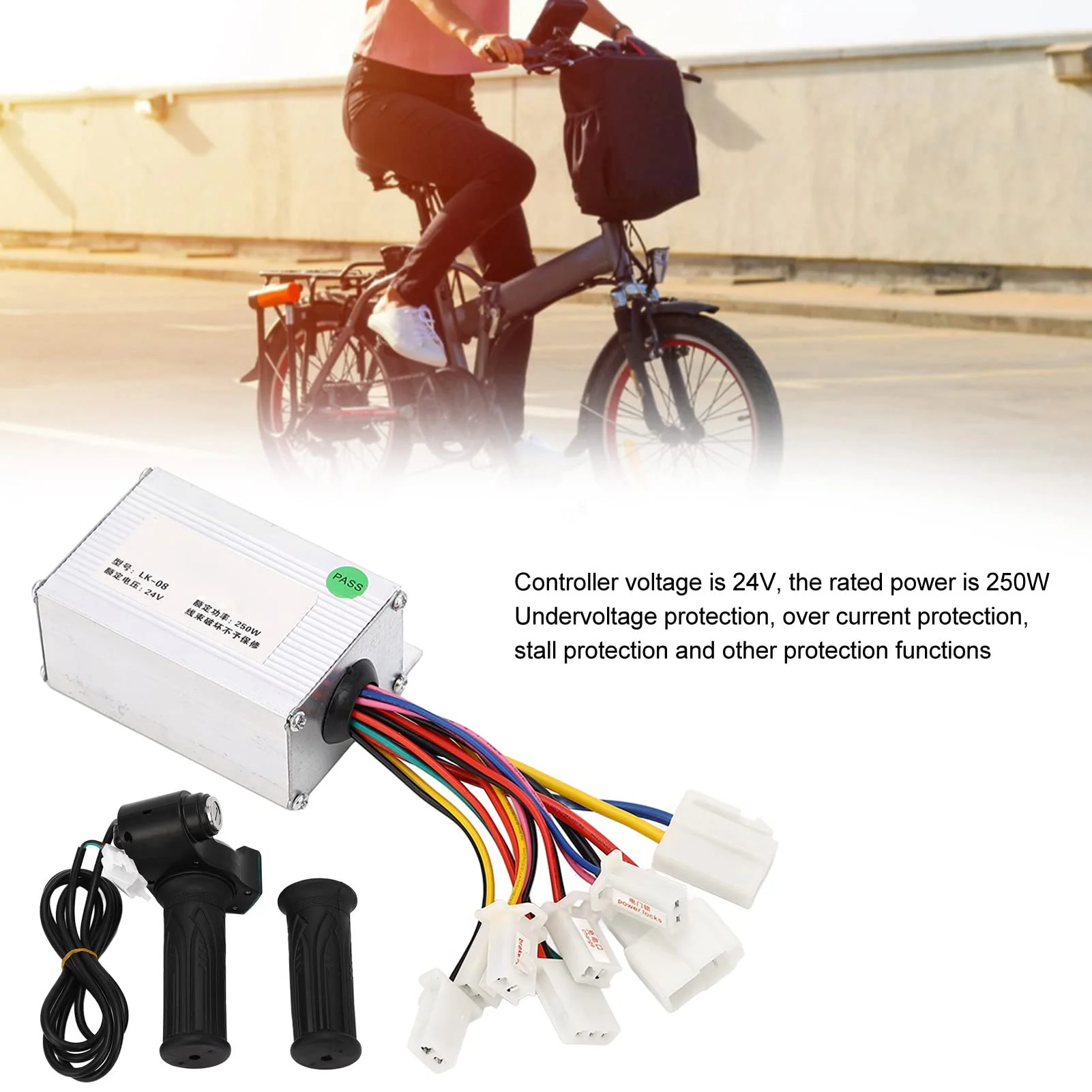 Alomejor 24V 250W Motorsteuerung Gasdrehgriff f¨¹r Elektrofahrrad Scooter Zubeh?r - Image 7