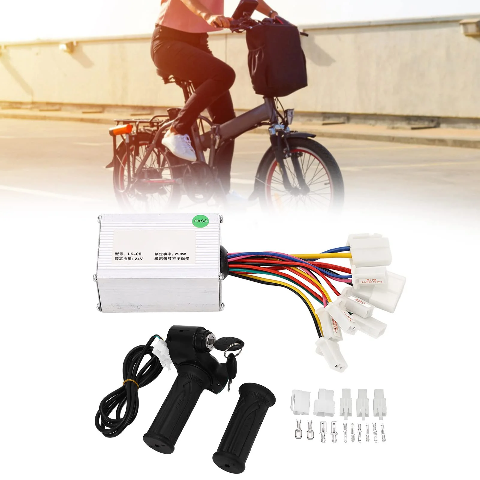 Alomejor 24V 250W Motorsteuerung Gasdrehgriff f¨¹r Elektrofahrrad Scooter Zubeh?r - Image 9