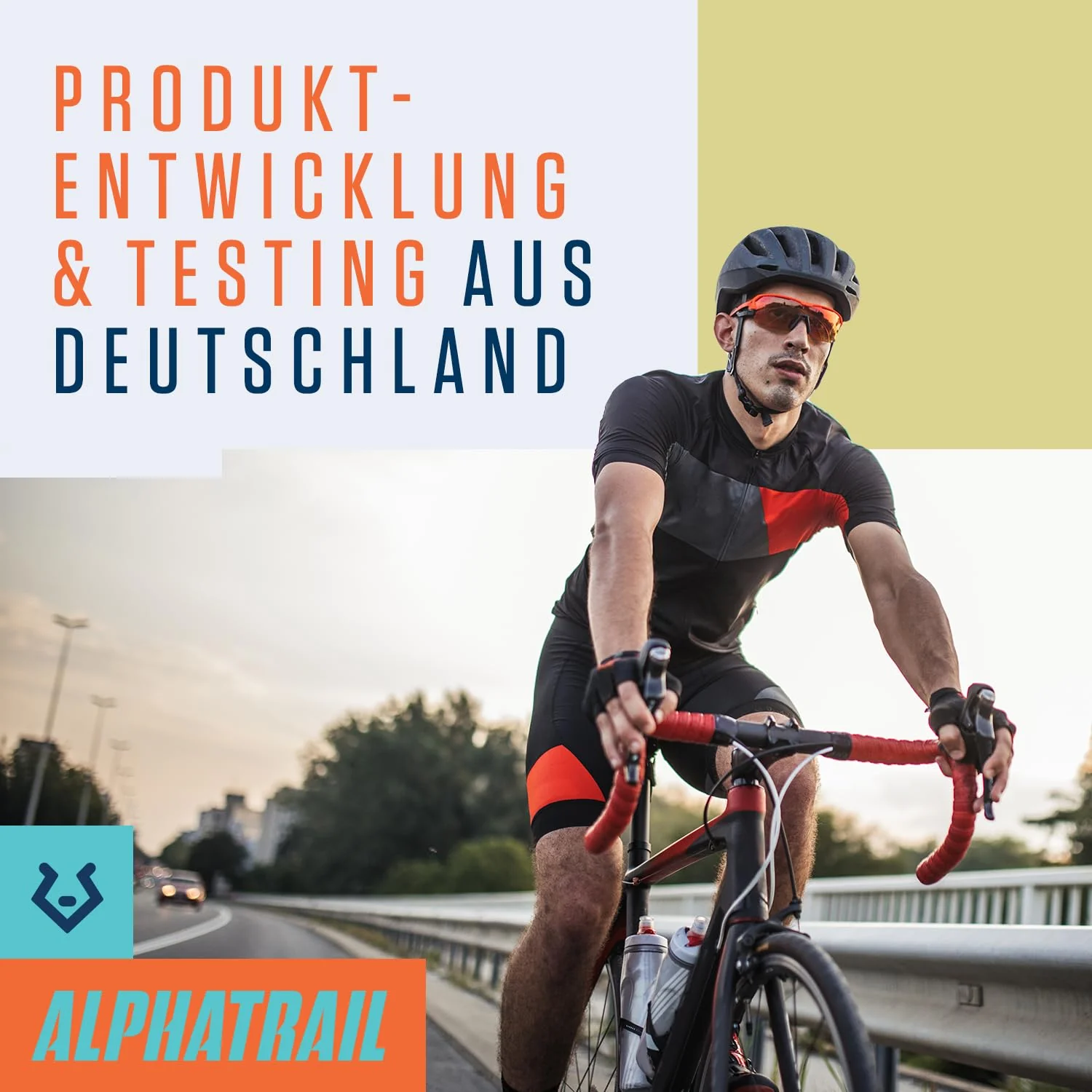 Alphatrail Fahrradhelm Ben - Sicher, Komfortabel & Leicht - Größe 55-61cm Schwarz - Allround, MTB, Trekking, City & E-Bike - Atmungsaktiver Fahrrad Helm Damen & Herren mit Insektenschutz, Kinnpolster - Image 7