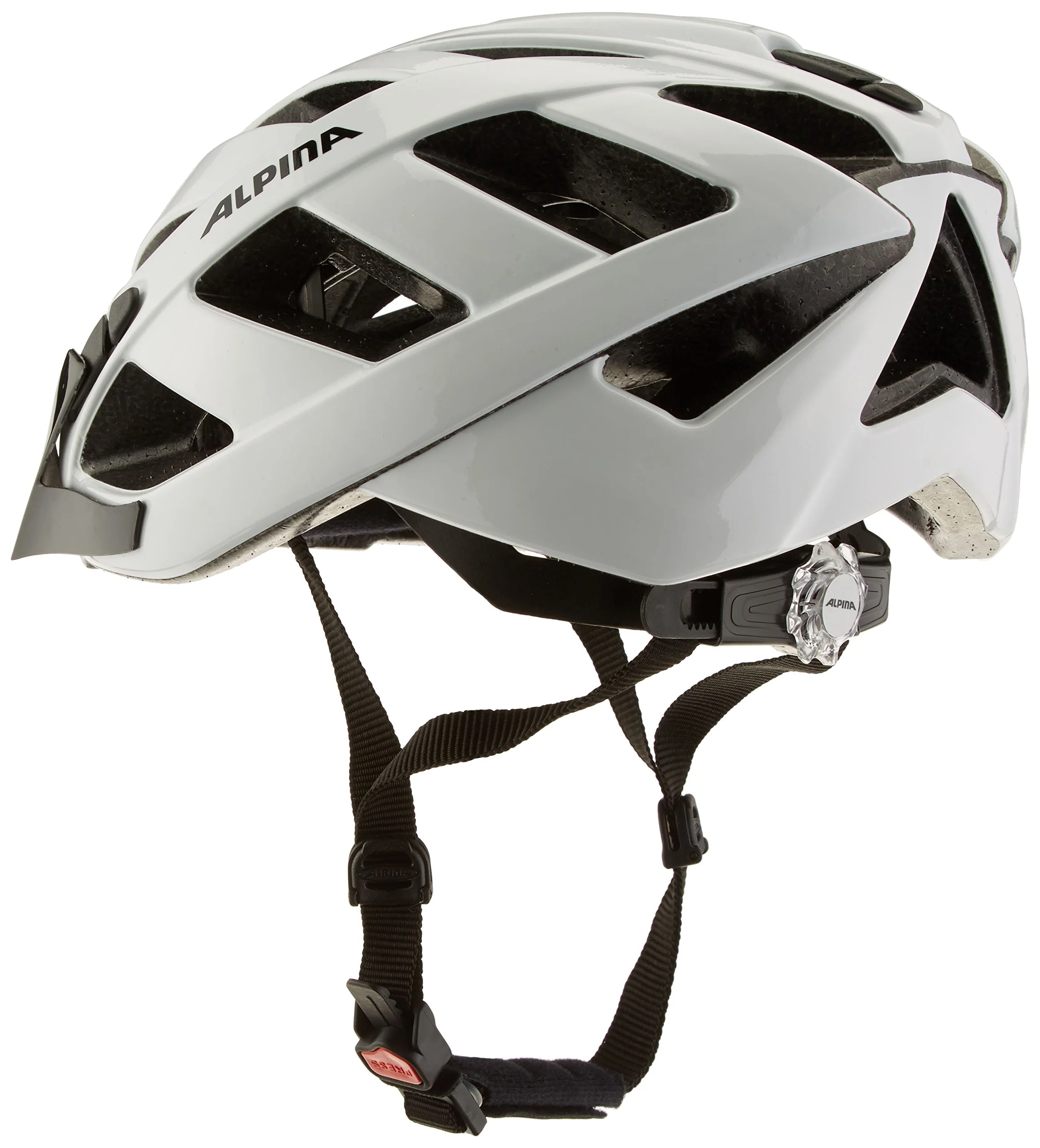 ALPINA PANOMA CLASSIC - Leichter, Optimal Belüfteter Touren Fahrradhelm Mit Optionalen LED-Licht Für Erwachsene, white gloss, 52-57 cm - Image 4