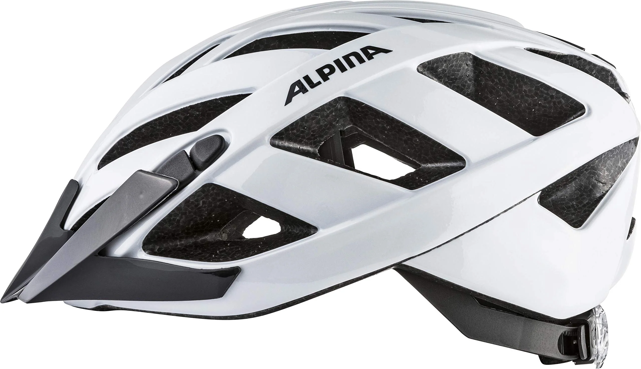 ALPINA PANOMA CLASSIC - Leichter, Optimal Belüfteter Touren Fahrradhelm Mit Optionalen LED-Licht Für Erwachsene, white gloss, 52-57 cm - Image 5