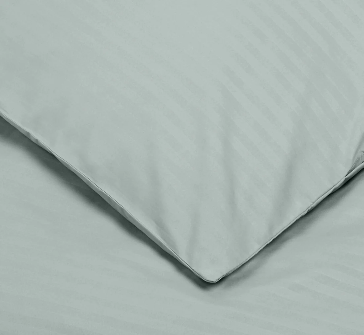 Amazon Basics 2Stück Deluxe-Bettwäsche-Set aus Mikrofaser, 135 x 200 cm, dunkelgrau, Gestreift - Image 5