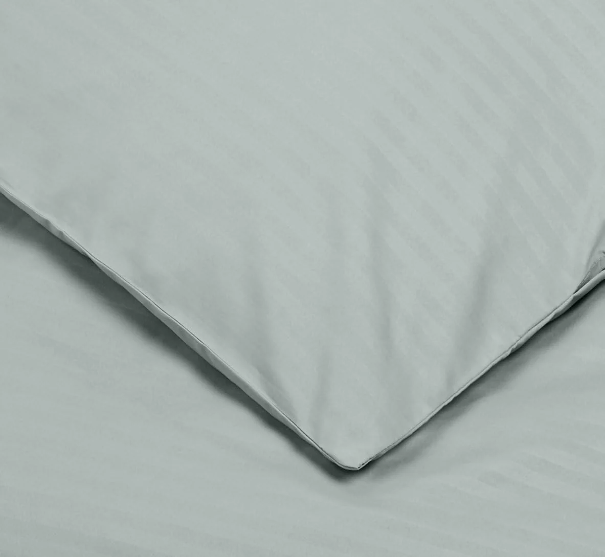Amazon Basics 2Stück Deluxe-Bettwäsche-Set aus Mikrofaser, 135 x 200 cm, dunkelgrau, Gestreift - Image 9