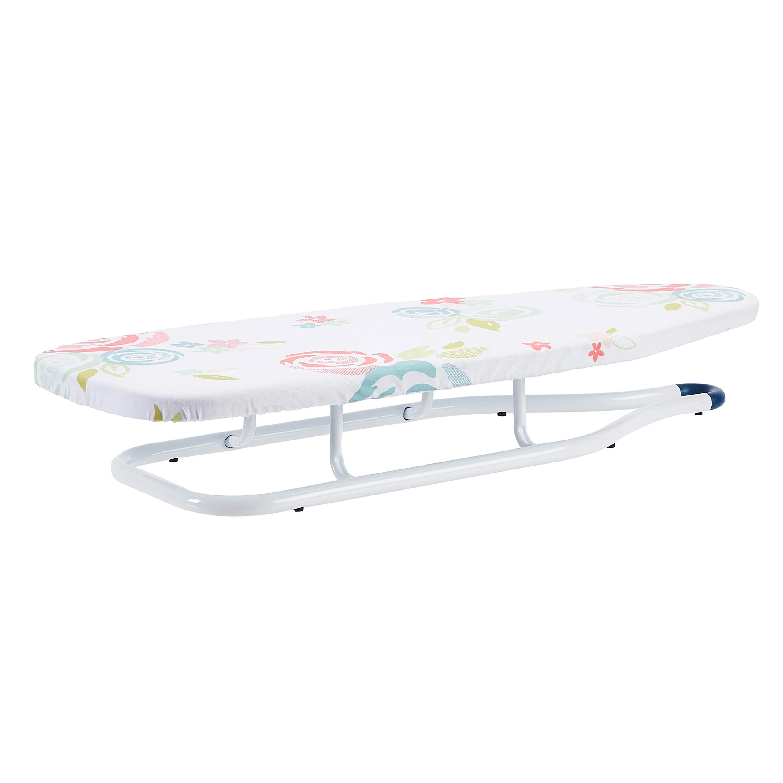 Amazon Basics – Tisch-Bügelbrett, 77 x 29 cm, Weiß, Geblümt