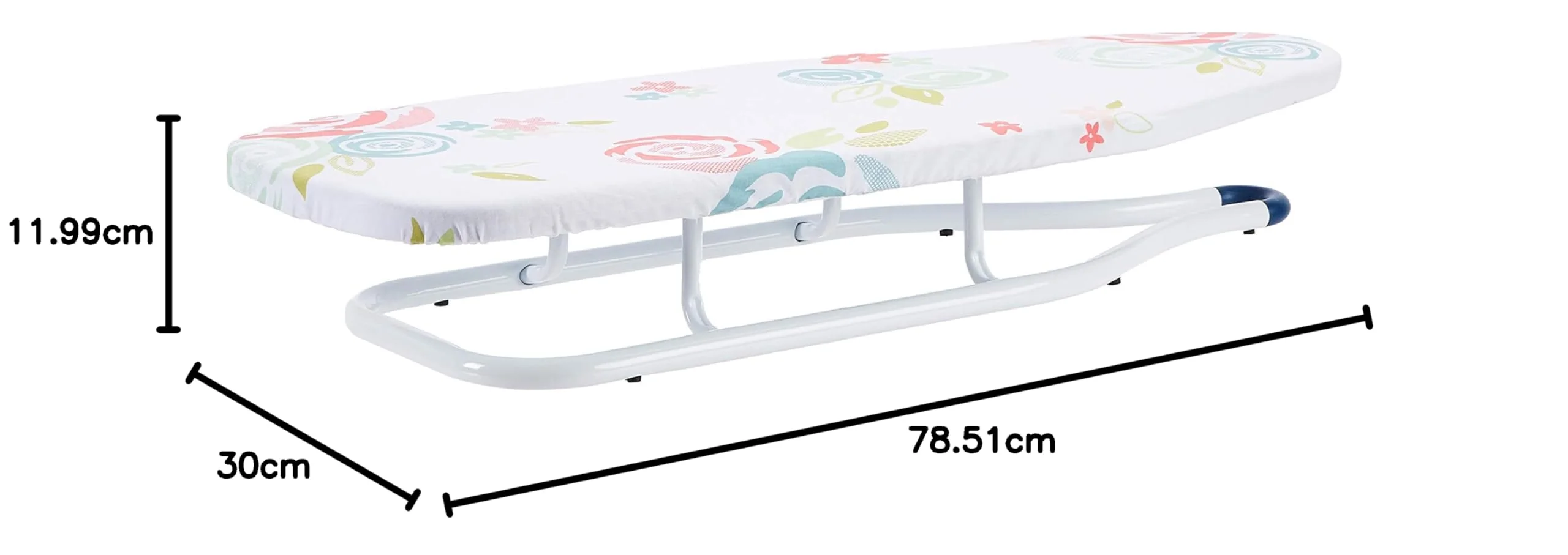 Amazon Basics – Tisch-Bügelbrett, 77 x 29 cm, Weiß, Geblümt - Image 5