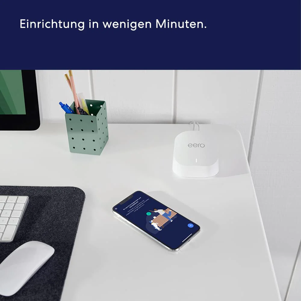Amazon eero 6+ Mesh-WLAN-Router | 1-Gbit/s-Ethernet | Bis zu 420 m² Abdeckung | Für Verbindungen mit über 75 Geräten | Dreierpack | 2022 - Image 6