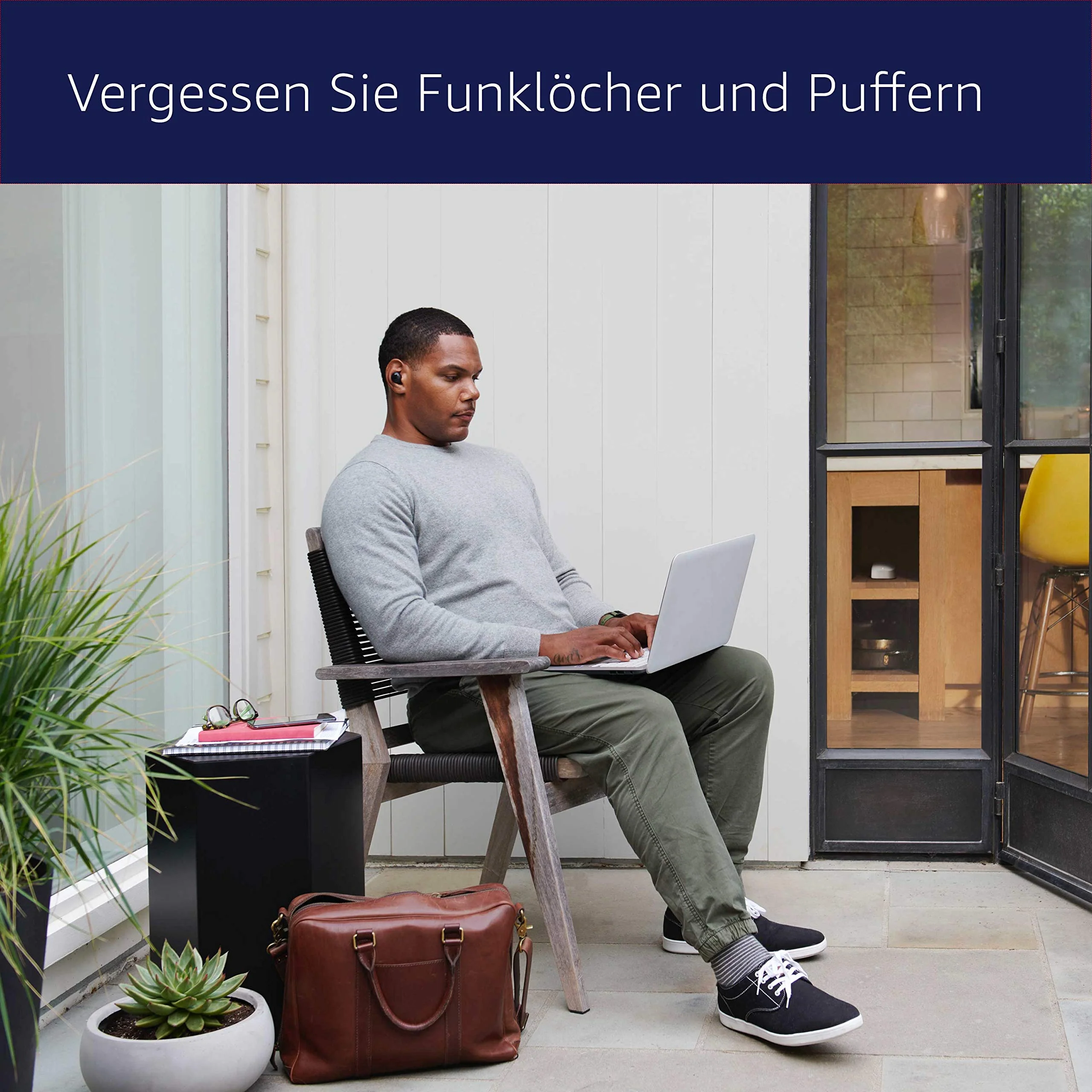 Amazon eero 6 Mesh-WLAN-Router | 900-Mbit/s-Ethernet | Bis zu 140 m² Abdeckung | Für Verbindungen mit über 75 Geräten | Einzelpack - Image 2