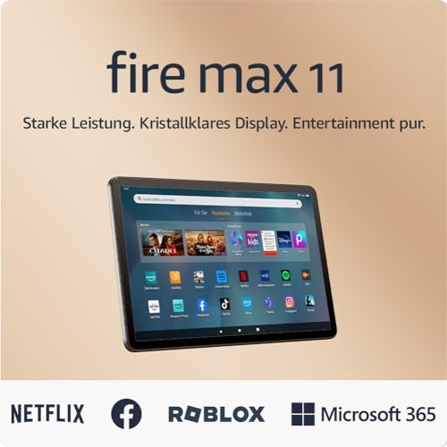 Amazon Fire Max 11-Tablet (Neueste Generation), unser bisher leistungsstärkstes Tablet, mit klarem 11-Zoll-Display, Octa-Core-Prozessor, 4 GB RAM, 14 Std. Akkulaufzeit, 64 GB, grau, mit Werbung - Image 2