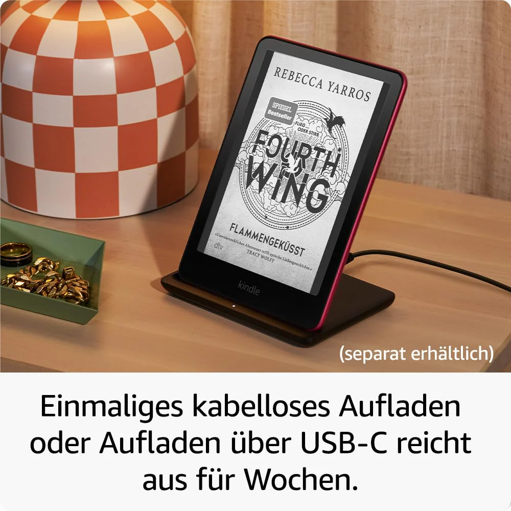 Amazon Kindle Paperwhite Signature Edition (32 GB) – Unser schnellster Kindle, mit Frontlicht mit automatischer Anpassung, kabellosem Aufladen und wochenlanger Akkulaufzeit –jadegrün metallic - Image 6