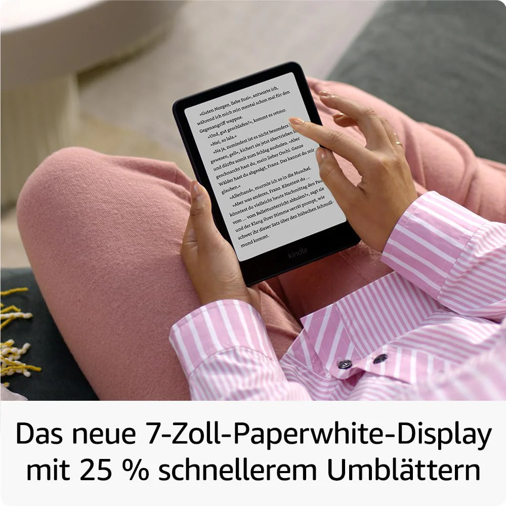 Amazon Kindle Paperwhite Signature Edition (32 GB) – Unser schnellster Kindle, mit Frontlicht mit automatischer Anpassung, kabellosem Aufladen und wochenlanger Akkulaufzeit –jadegrün metallic - Image 7