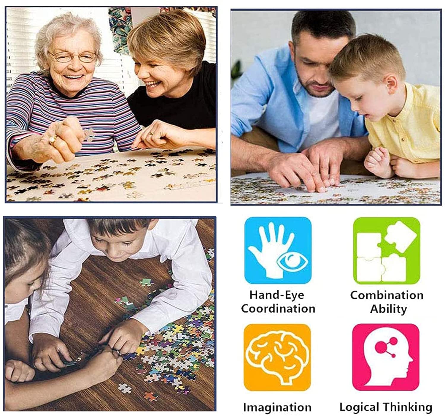 AMCJJ Puzzle1000 Teile, Holzpuzzles 75 x 50 cm,Puzzle für Erwachsene und Kinder ab 12 Jahren,Wunderland - Image 3