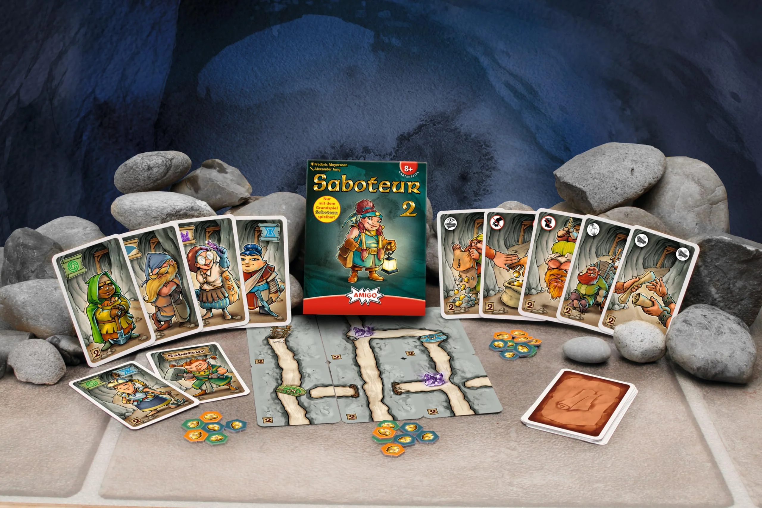 AMIGO 04980 - Saboteur 2, Kartenspiel, Ab 8 Jahren, Blau,grüne - Image 3