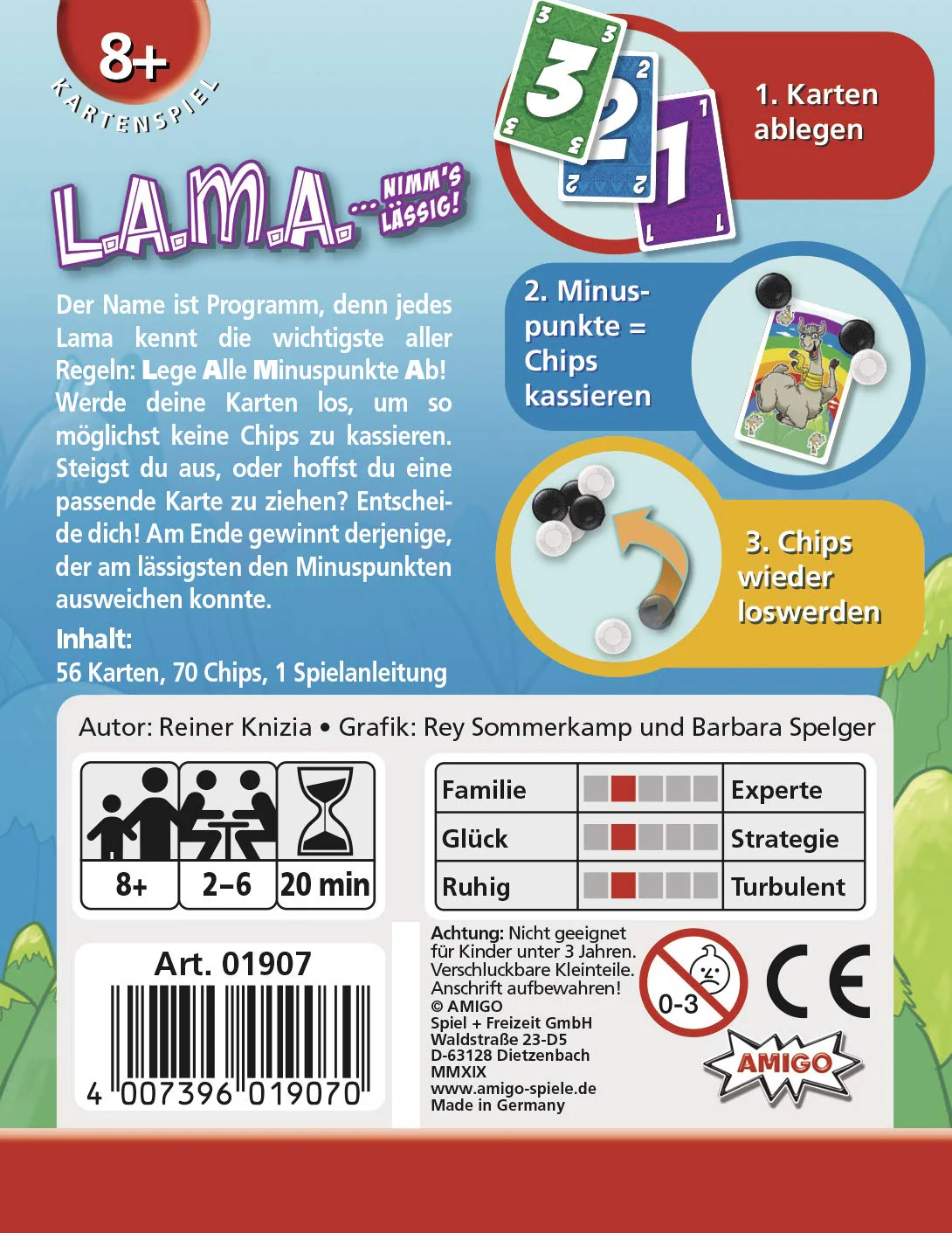 AMIGO Spiel + Freizeit Spielkarten 01907 - LAMA - Image 4