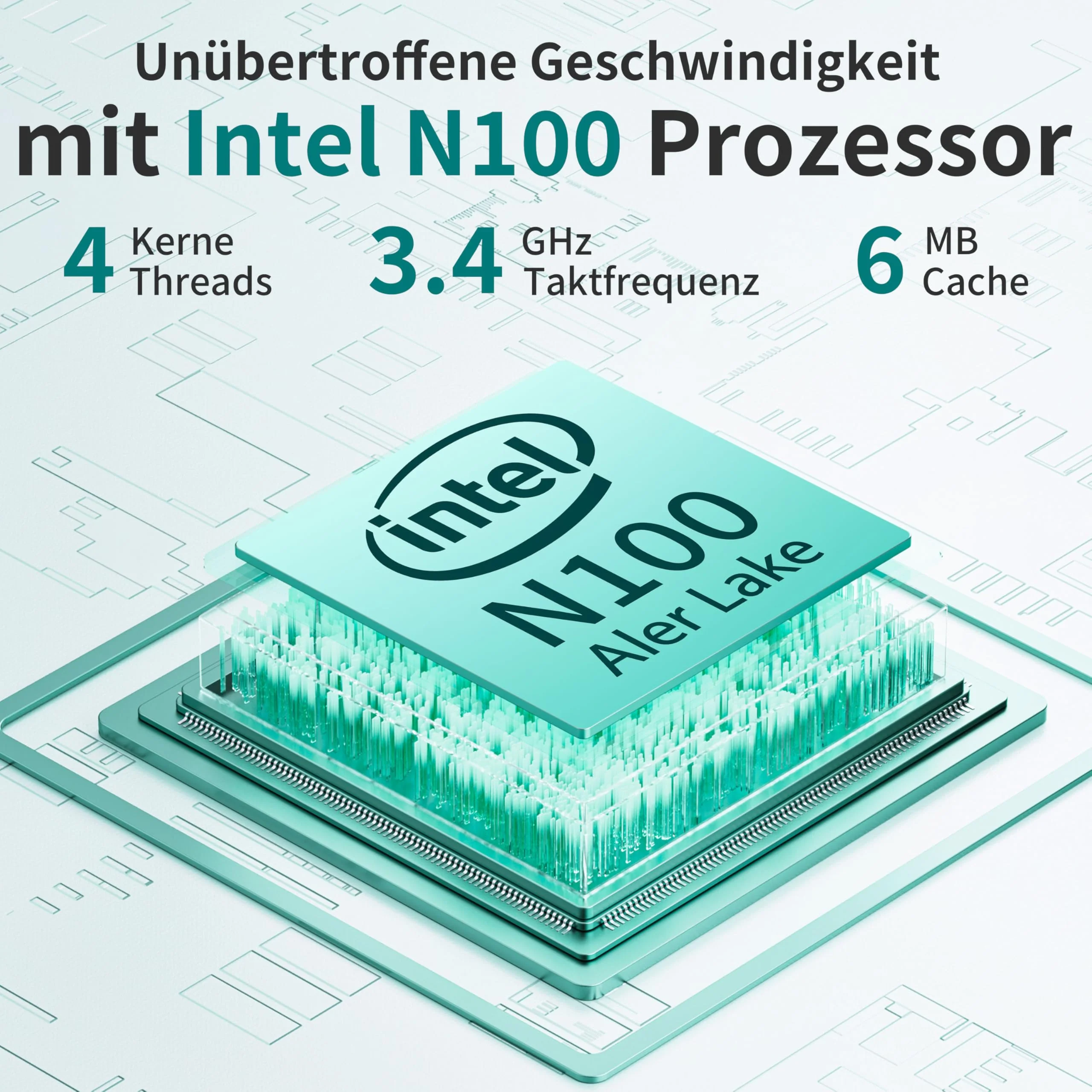 Amita 11" 2-in-1 Touchscreen Rosa Laptop, N100 Quad-Core Prozessor, 16GB RAM 512GB SSD, Gesichtserkennung, FHD IPS, 360° Klappbar (Grün, 16GB RAM | 512GB SSD) - Image 7