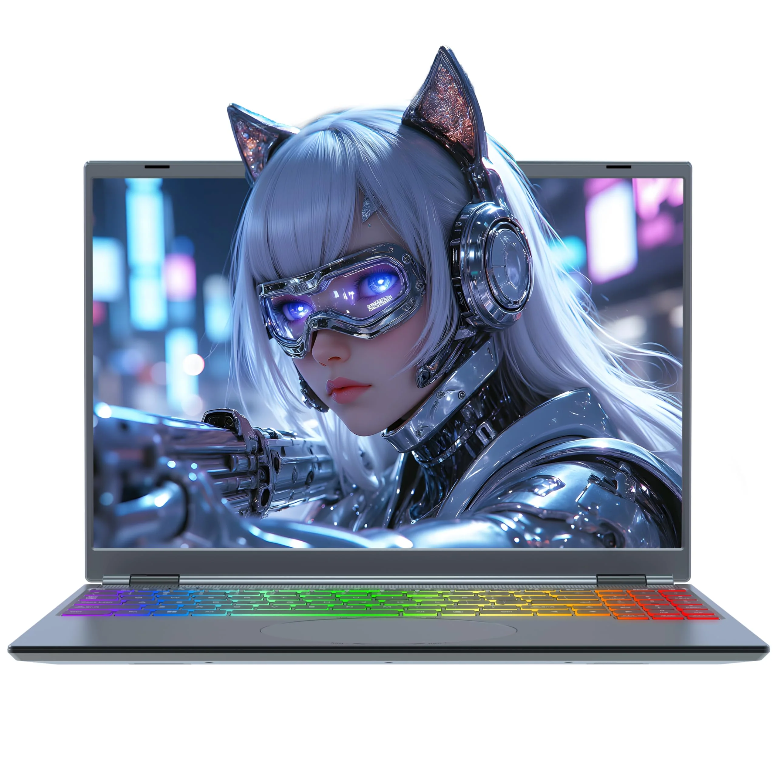 Amita 16" Touchscreen Laptop | i3-8109U(up to 3.6GHz), 16GB RAM, 512GB SSD, RGB Hintergrundbeleuchtete Tastatur, Gesicht- & Fingerabdruck-Login, 180° Scharnier, Win 11 Pro & Office (512GB SSD)
