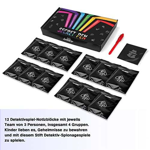 Amteker Mitgebsel Kindergeburtstag Zauberstifte, Adventskalender Füllung Kinder, 12 Stück UV Stift, Nikolaus Geschenke Kinder, Kleine Geschenke für Give Aways Kindergeburtstag Gastgeschenke - Image 2