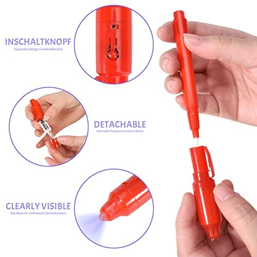 Amteker Mitgebsel Kindergeburtstag Zauberstifte, Adventskalender Füllung Kinder, 12 Stück UV Stift, Nikolaus Geschenke Kinder, Kleine Geschenke für Give Aways Kindergeburtstag Gastgeschenke - Image 4