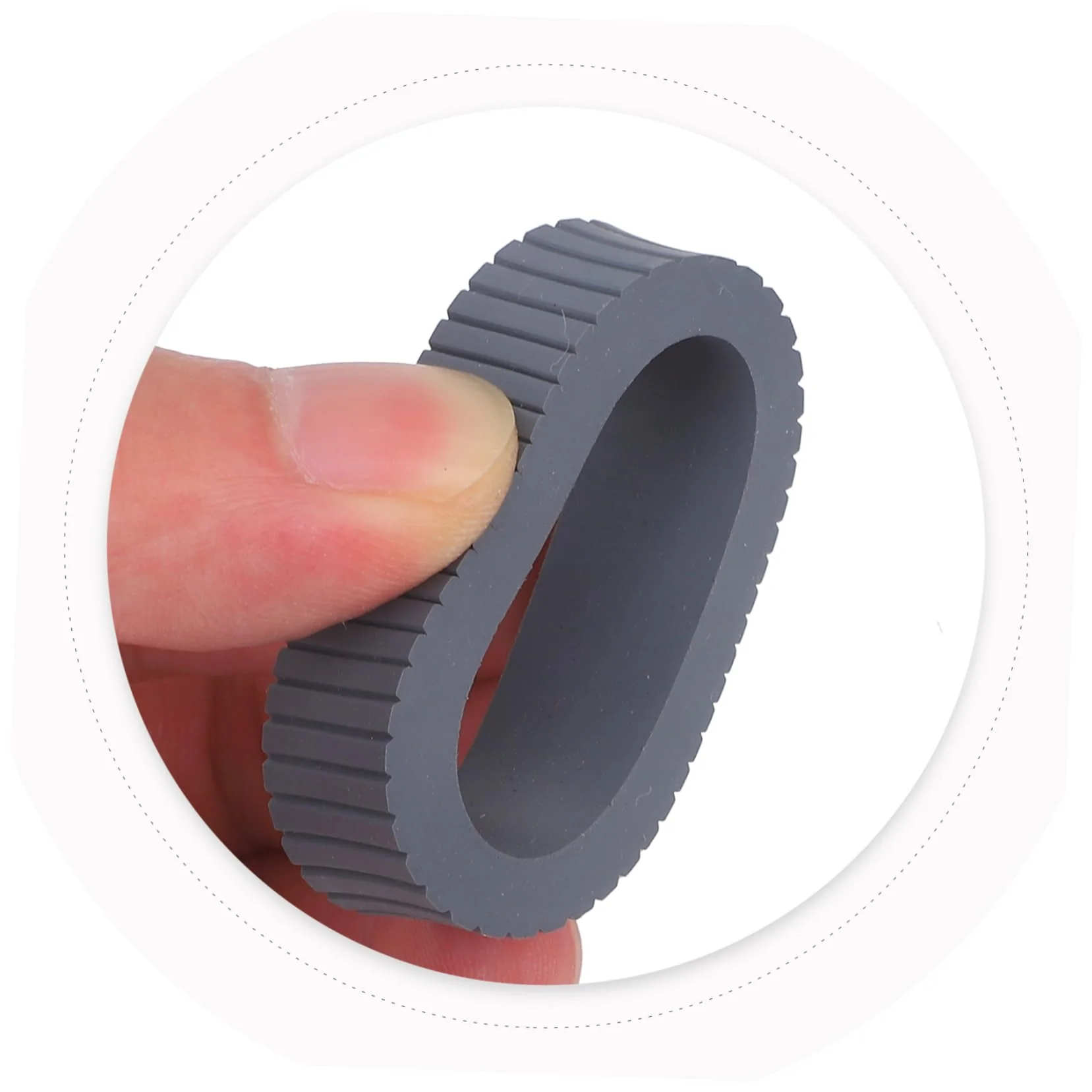 Angoily 4 Stück Scannerzubehör Teil des Scanner-Pager-sortierers Scannerteile Für Scanner-rollenpager Ersatz Für Scanner-Pager Roller-Pager-zubehör Pager-ersatz Grey - Image 6
