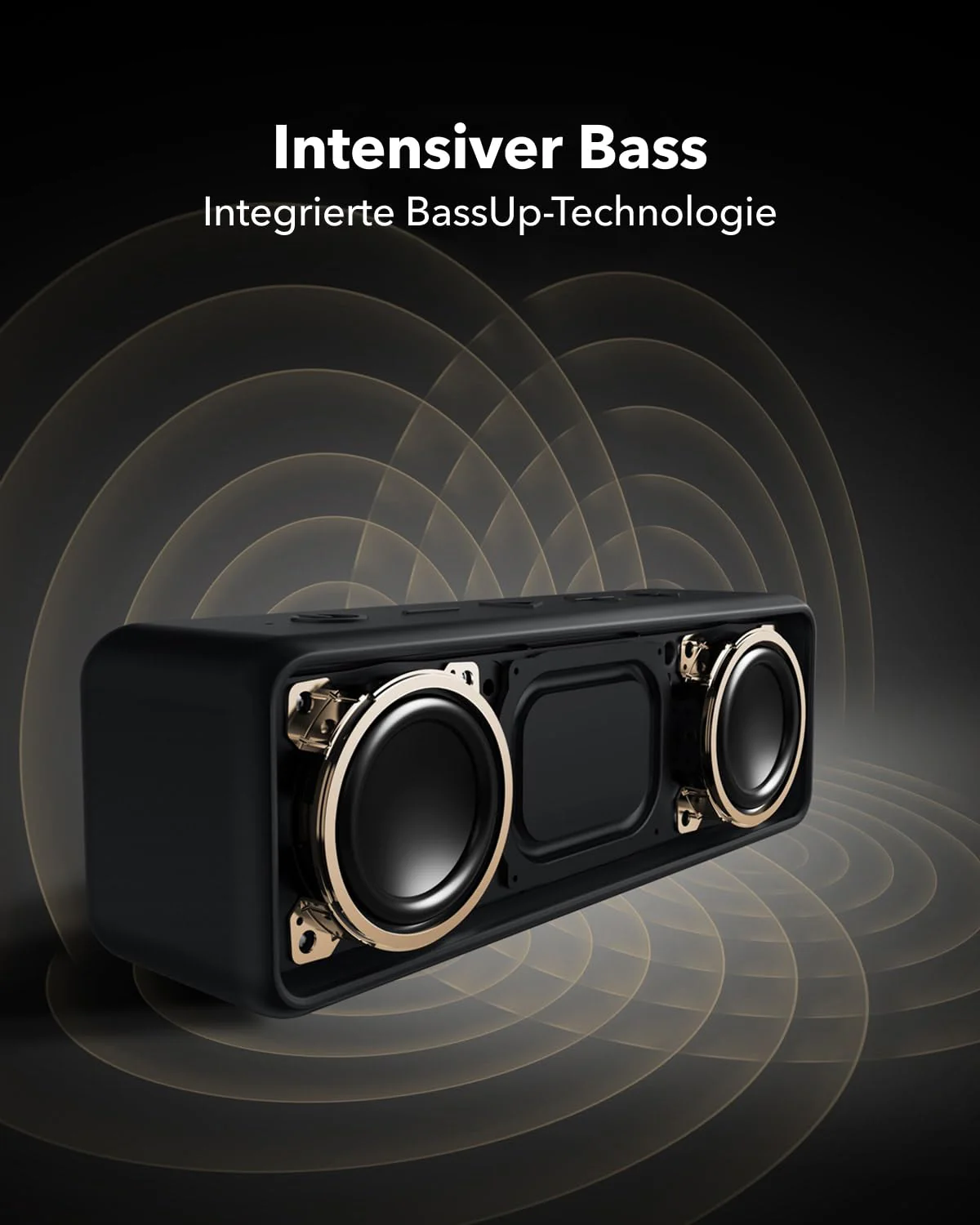 Anker SoundCore 2 Bluetooth Lautsprecher, Fantastischer Sound, Enormer Bass mit Dualen Bass-Treibern, 24h Akku, Verbesserter IPX7 Wasserschutz, Kabelloser, für iPhone, Samsung (Blau) - Image 3