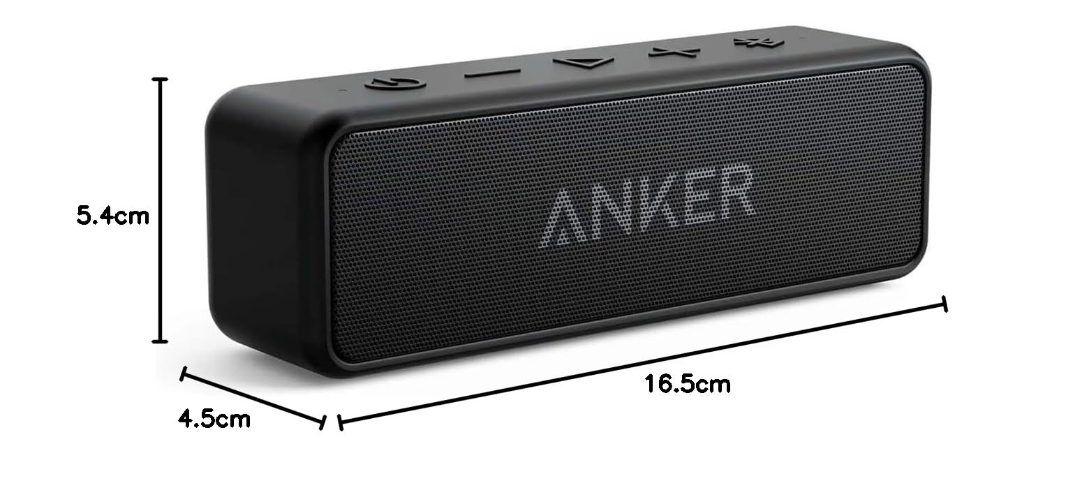 Anker SoundCore 2 Bluetooth Lautsprecher, Fantastischer Sound, Enormer Bass mit Dualen Bass-Treibern, 24h Akku, Verbesserter IPX7 Wasserschutz, Kabelloser, für iPhone, Samsung (Blau) - Image 7