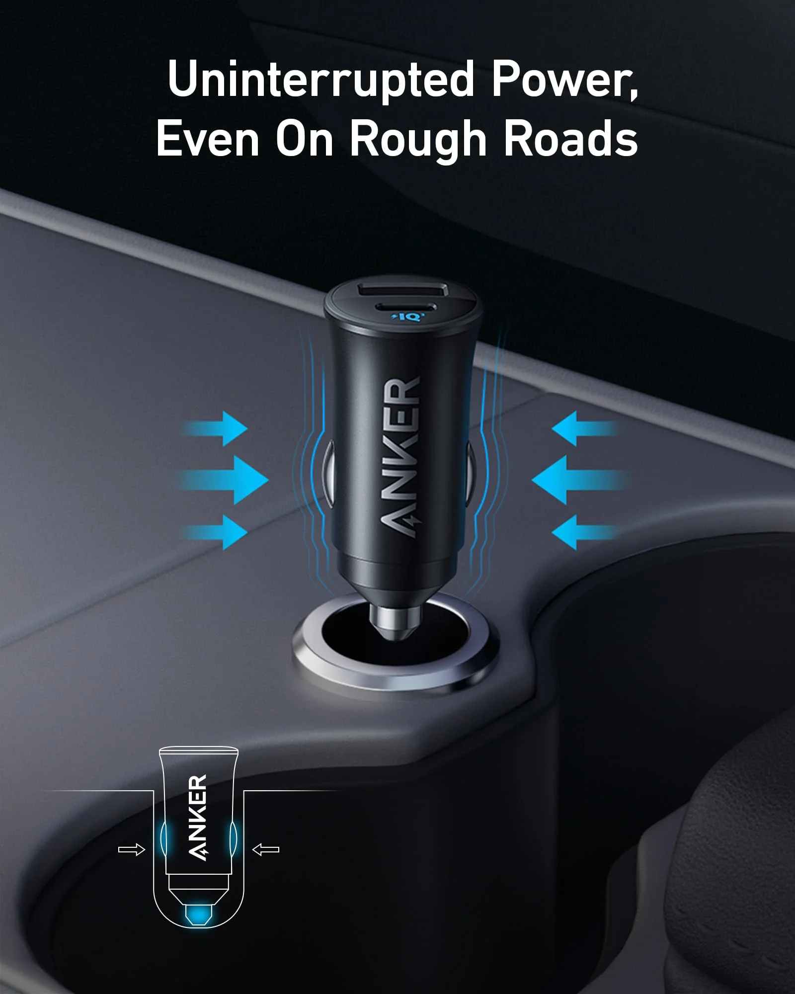 Anker USB-C Kfz-Ladegerät, 30W 2-Port Typ-C Kfz-Netzteil, Kfz-Ladegerät für iPhone mit PowerIQ 3.0, Für iPhone 17/16/15/14/13/12 Serie, Samsung Galaxy S23/S22/S21 Serie, iPad Pro, AirPods und mehr - Image 2
