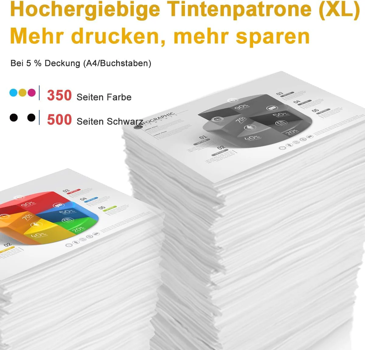 ANKINK Kompatibel Tintenpatrone Druckerpatronen als Ersatz für Epson 603XL für Patrone 603 XL für WF-2820DWF WF-2830DWF WF-2840DWF XP-2100 XP-2150 XP-3100 XP-3150 XP-4100 XP-4150 Schwarz Farbe 10 Pack - Image 5