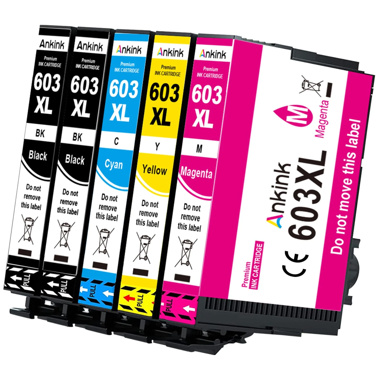 ANKINK Kompatibel Tintenpatrone Druckerpatronen als Ersatz für Epson 603XL für Patrone 603 XL für WF-2820DWF WF-2830DWF WF-2840DWF XP-2100 XP-2150 XP-3100 XP-3150 XP-4100 XP-4150, Schwarz Farbe 5 Pack - Image 10
