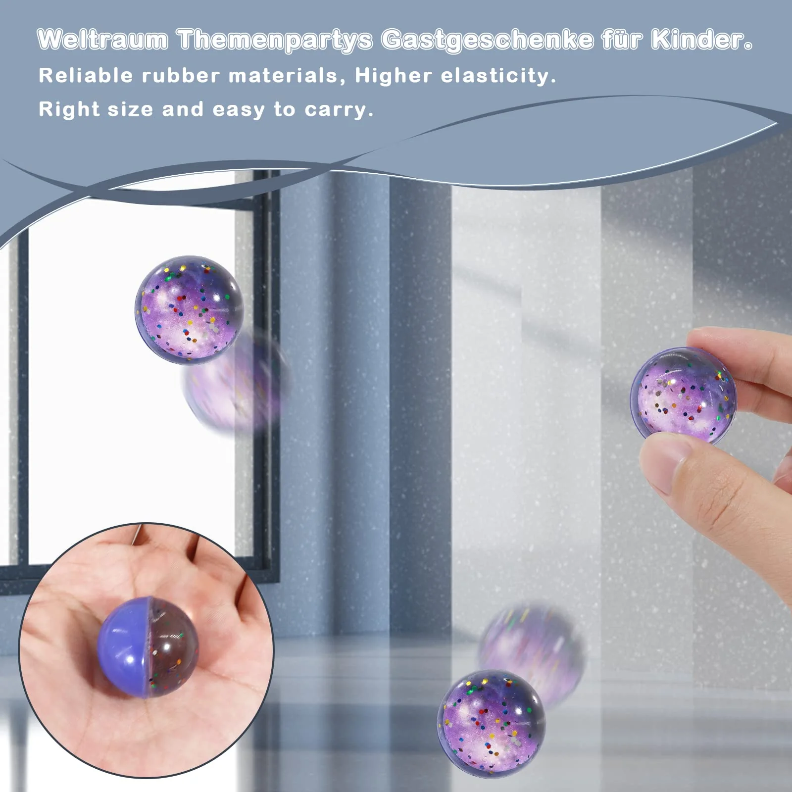 Annhao 30 Stück Flummies für Kinder, Flummi Planeten Spielzeug Geschenk Kindergeburstag Mitgebsel Groß Set für Mädchen Jungen give aways mitgebsel Kindergeburtstag gastgeschenke Partygeschenke (32mm) - Image 5