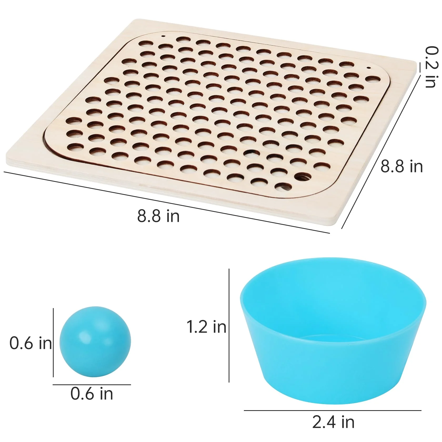 ANPEAC Holz Montessori Spielzeug,Clip Perlen Puzzle Brettspiele, Mathe Lernspielzeug,Kinder Vorschule Farben Sortier Stapelspielzeug für 3 4 5 Jahre alt Kinder - Image 7