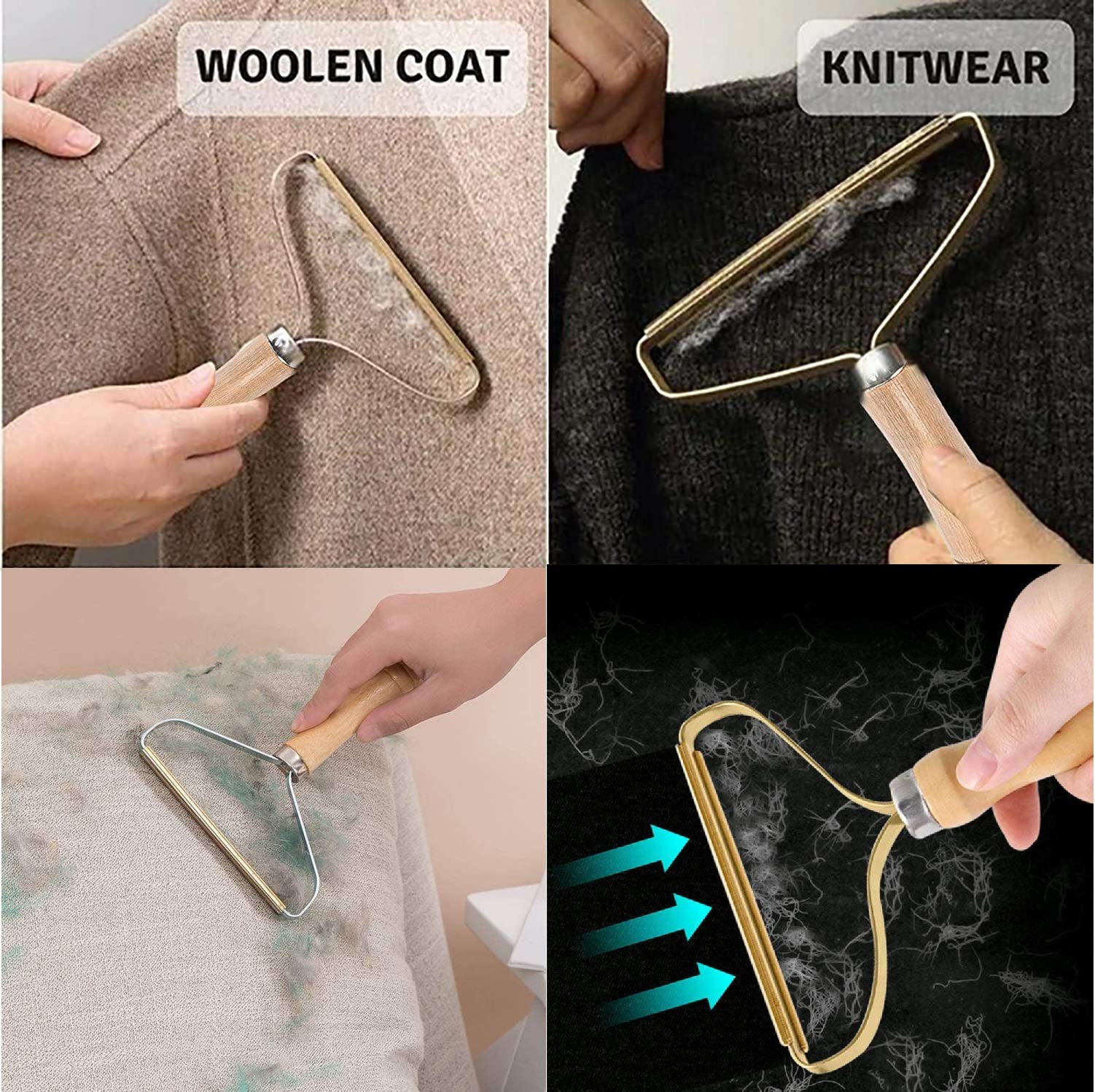 Anti-Pilling-Rasier-Set, 1 Kamm, Kaschmir und 2 Pack Handbürste, Anti-Borsten, Kombination für Kaschmir-Pullover, Kleidung, Werkzeug, zum Entfernen von Knödeln, Kleidung - Image 3