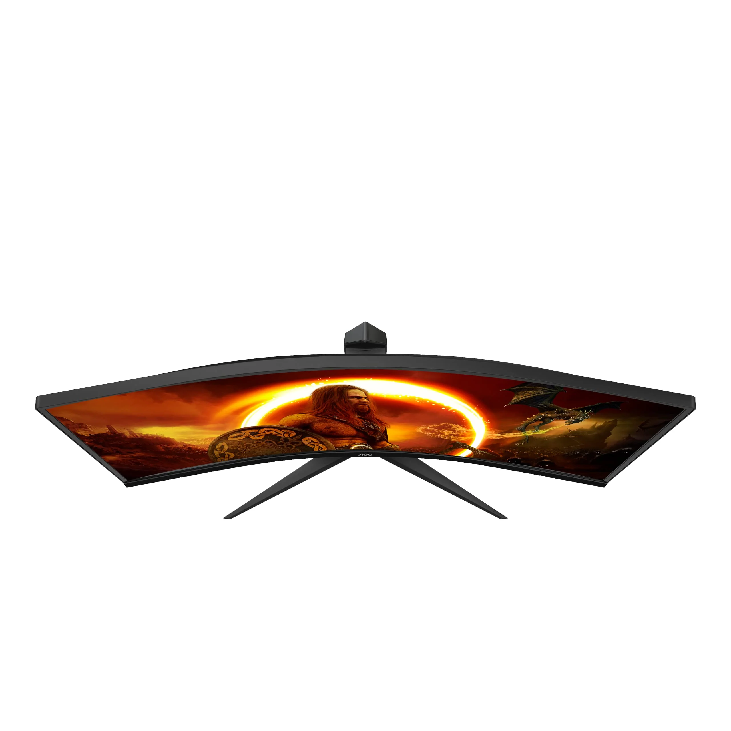 AOC Gaming CU34G2X - 34 Zoll WQHD Curved Monitor, 144 Hz, 1ms, FreeSync Premium (3440x1440, HDMI, DisplayPort, USB Hub) schwarz/rot - Image 2